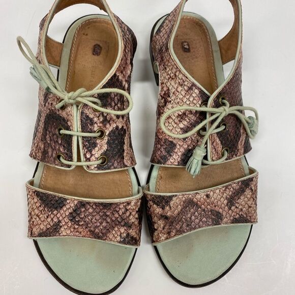 SCHULER and sons Philadelphia snake skin sandals - Picture 2 of 6